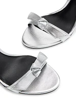 Clarita Bell 85MM Metallic Leather Sandals