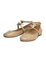 Slim Clarita Leather Ballet Flats