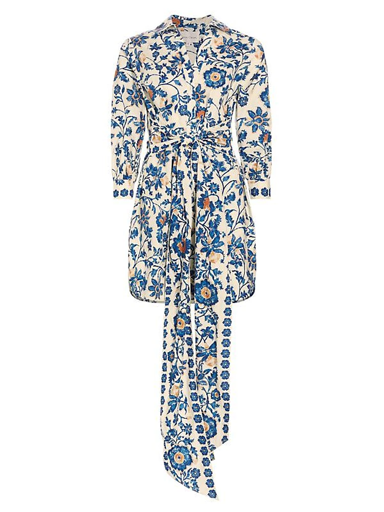 Leighton Floral Poplin Shirtdress