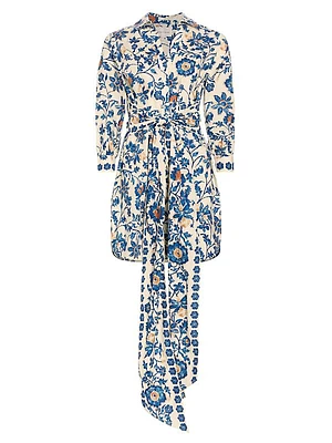 Leighton Floral Poplin Shirtdress