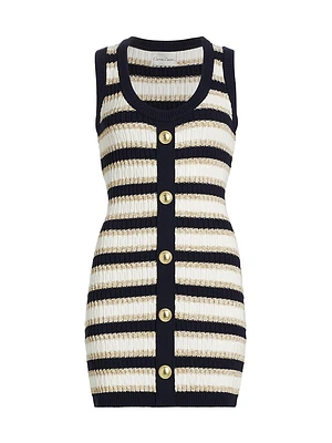 Nicole Stripe Mini Sweaterdress