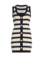 Nicole Stripe Mini Sweaterdress