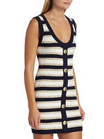 Nicole Stripe Mini Sweaterdress