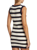 Nicole Stripe Mini Sweaterdress