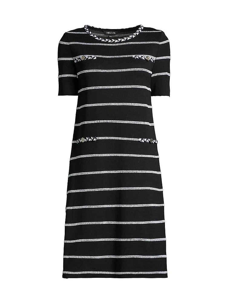 Textured Knit Shift Dress