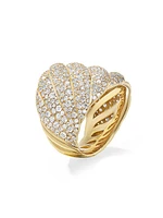 Sculpted Cable Ring 18K Yellow Gold