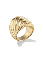 Sculpted Cable Ring 18K Yellow Gold