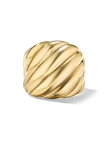 Sculpted Cable Ring 18K Yellow Gold