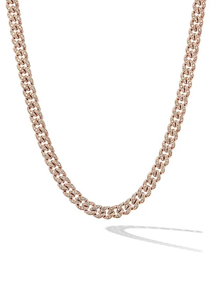 Curb Chain Necklace 18K Rose Gold