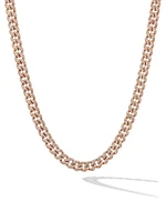 Curb Chain Necklace 18K Rose Gold