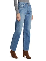 London High-Rise Straight Leg Jeans