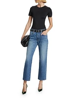 Sophie Mid-Rise Straight Jeans