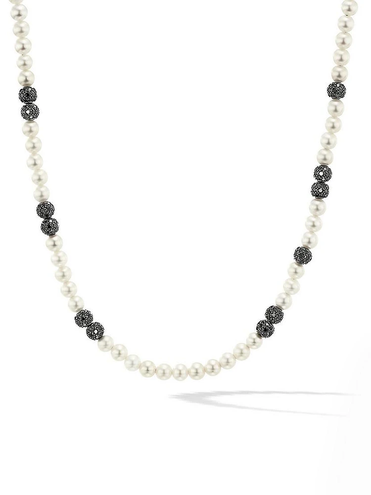Spiritual Beads Necklace in Sterling Silver