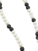 Spiritual Beads Necklace in Sterling Silver