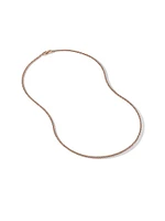 Wheat Chain Necklace 18K Rose Gold