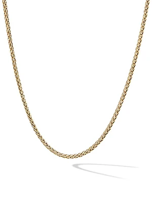 Wheat Chain Necklace 18K Yellow Gold