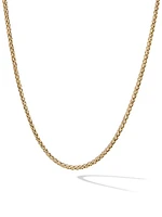 Wheat Chain Necklace 18K Yellow Gold