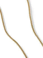 Wheat Chain Necklace 18K Yellow Gold