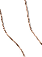 Box Chain Necklace 18K Rose Gold