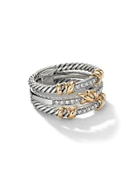 Petite Helena Wrap Three Row Ring Sterling Silver