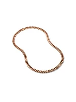 Curb Chain Necklace in 18K Rose Gold, 8mm