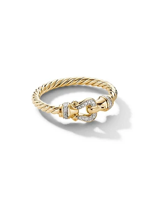 Petite Buckle Ring 18K Gold