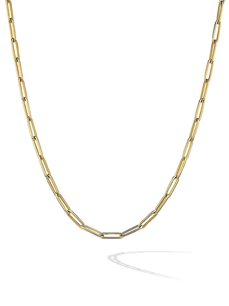 Chain Link Necklace 18K Yellow Gold