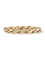 Faceted Link Bracelet In 18K Yellow Gold