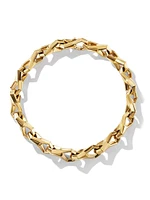 Faceted Link Bracelet 18K Yellow Gold