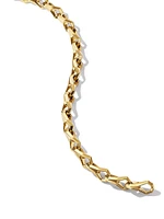 Faceted Link Bracelet 18K Yellow Gold