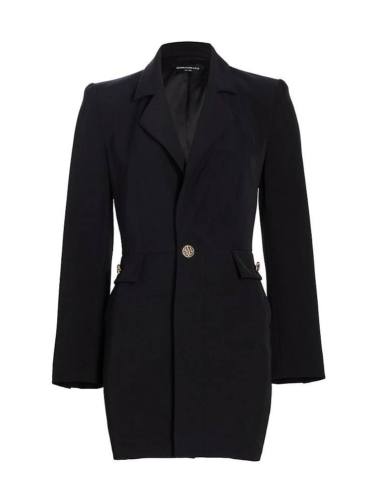 Jeanne Crepe Blazer Dress