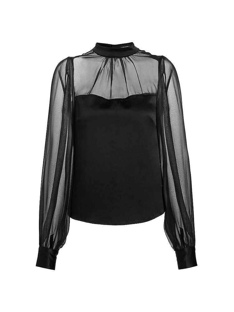 Agnes Silk Georgette Blouse