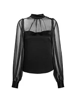 Agnes Silk Georgette Blouse