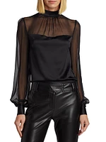 Agnes Silk Georgette Blouse