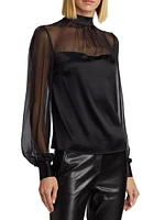 Agnes Silk Georgette Blouse