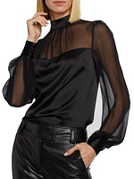 Agnes Silk Georgette Blouse