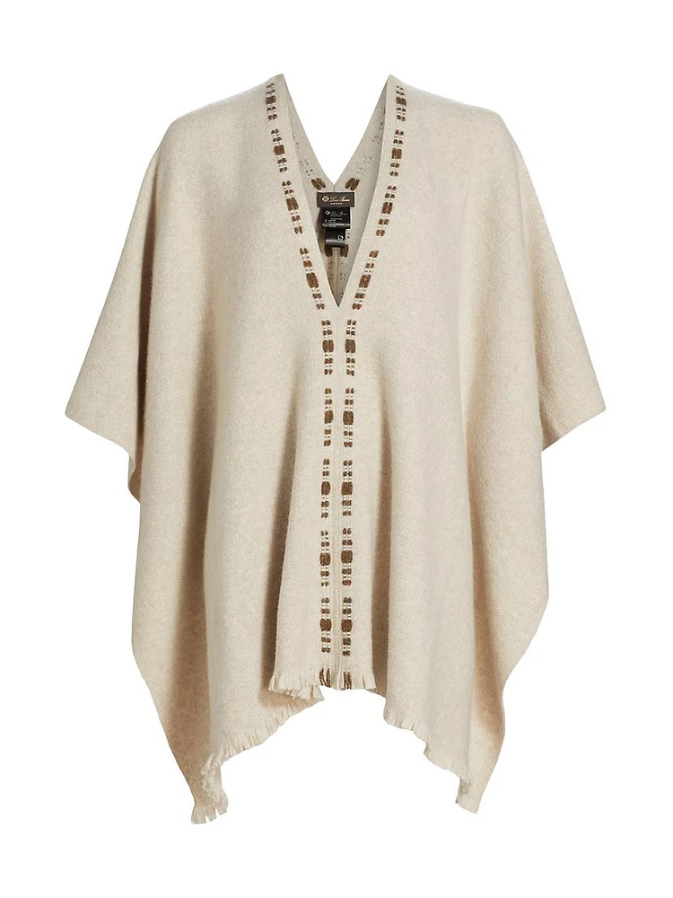 Cashmere-Blend Poncho