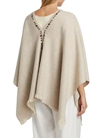 Cashmere-Blend Poncho