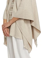 Cashmere-Blend Poncho