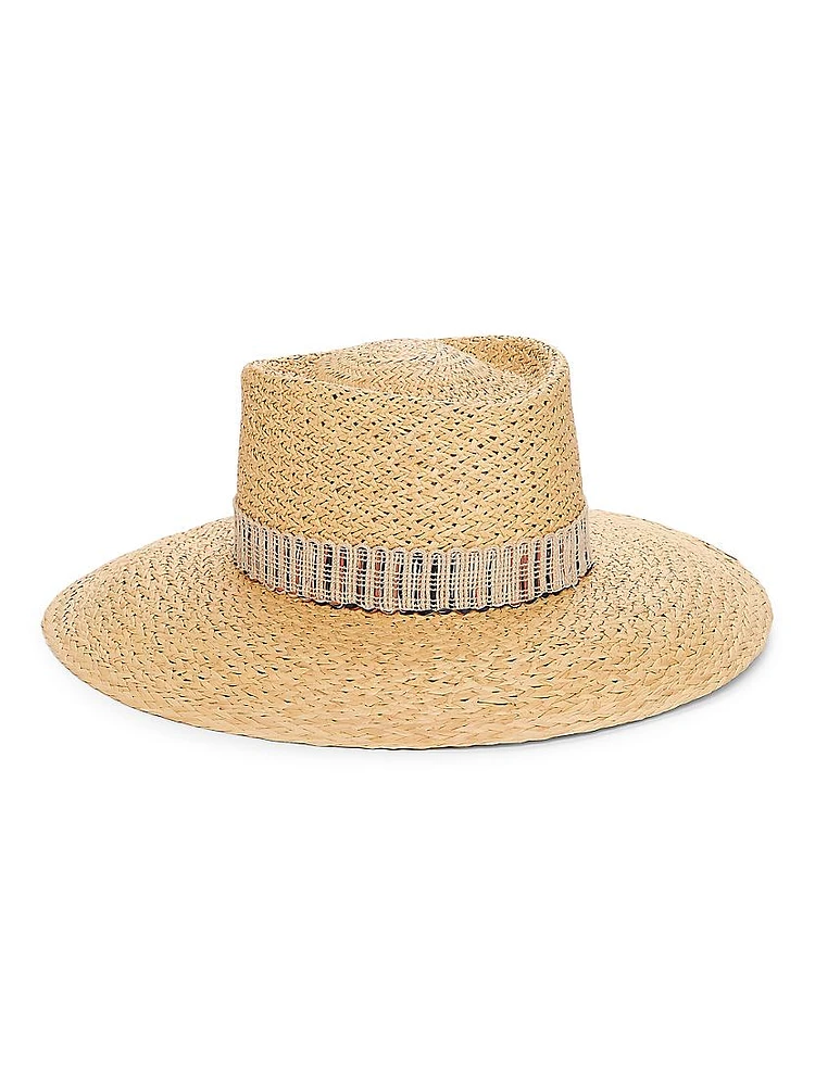 Hanae Woven Wide-Brim Hat