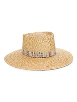 Hanae Woven Wide-Brim Hat