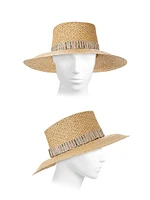 Hanae Woven Wide-Brim Hat