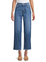 Katai Low-Rise Straight-Leg Cropped Jeans