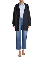 Rete Wool-Blend Cocoon Coat