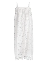 Eyelet Lace Midi-Dress