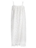 Eyelet Lace Midi-Dress