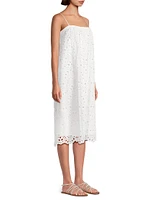 Eyelet Lace Midi-Dress