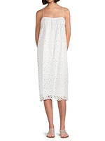 Eyelet Lace Midi-Dress