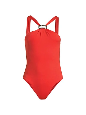 Halter One-Piece Swimsuit