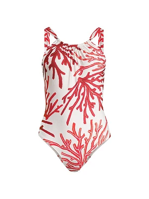 High-Neck One-Piece Swimsuit